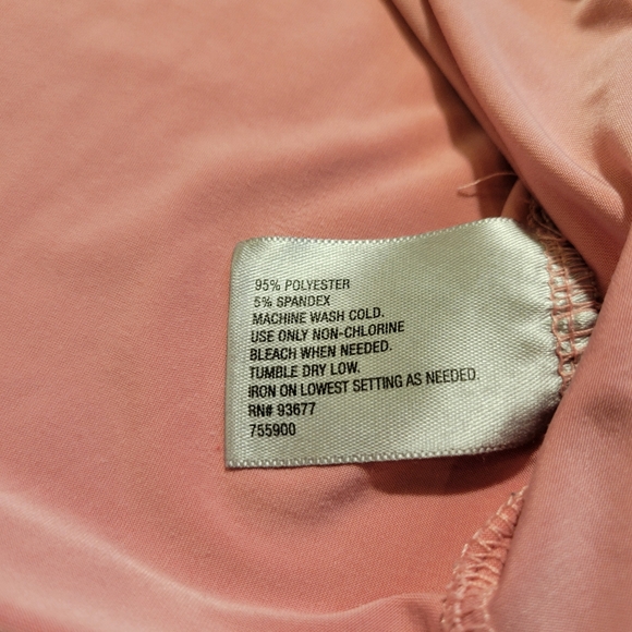 Worthington Womens Sleeveless Blouse Size Small Stretch Pink Drape Cowl Neck - Picture 3 of 8